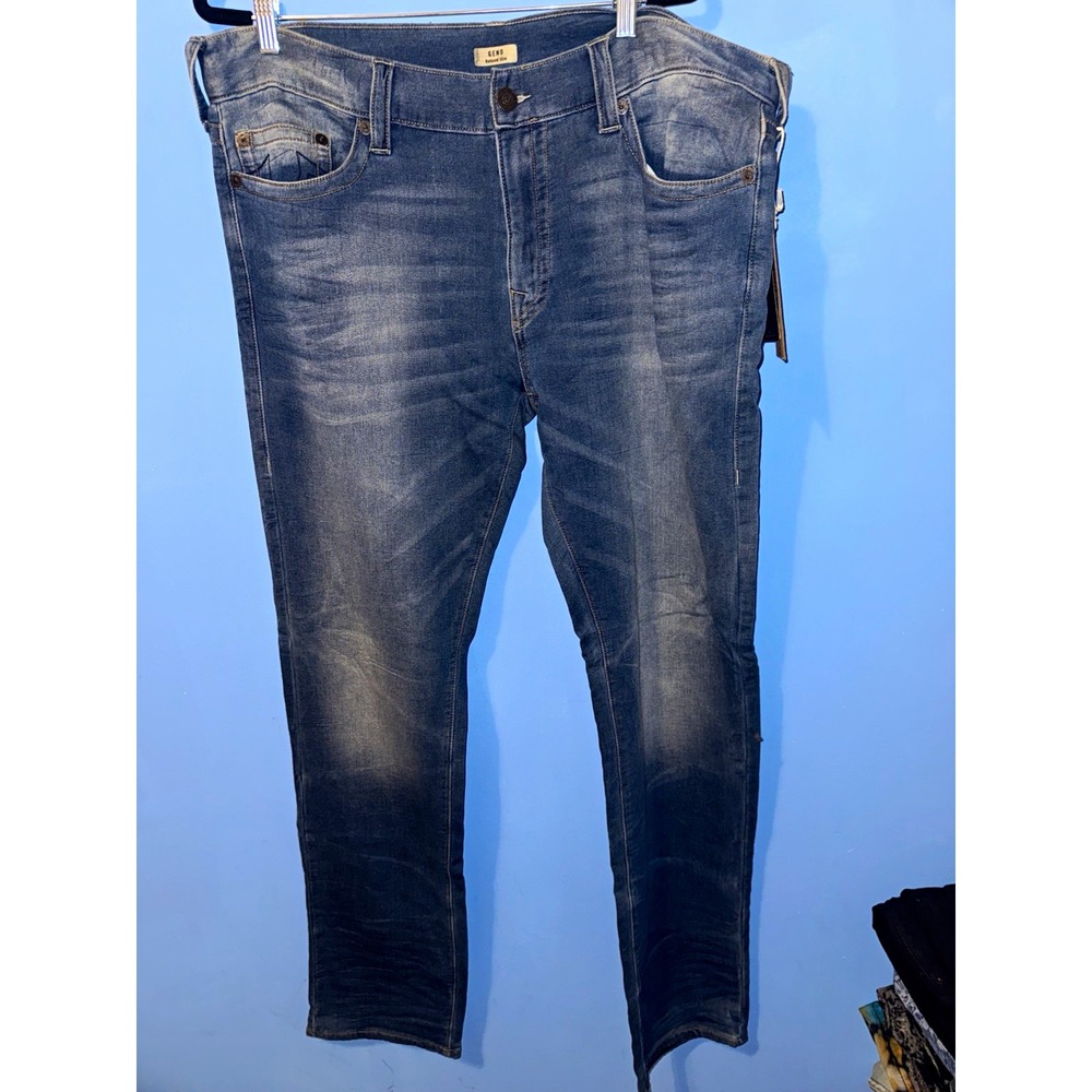 True Religion Geno Relaxed Slim Active Jeans Blue Medium Wash 40x34 M2ZJ19NND9